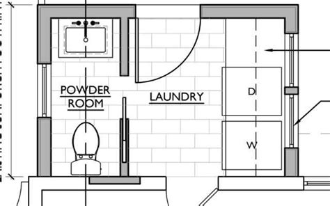 Bathroom floor plan drawings, save as this desktop backgrounds for free in hd resolution. Floor plan for half bath and laundry/mud room in 2020 ...