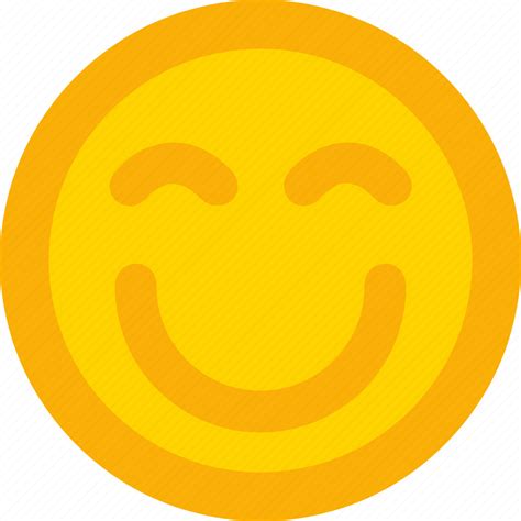 Emoji Emoticon Happy Satisfacted Smile Icon Download On Iconfinder