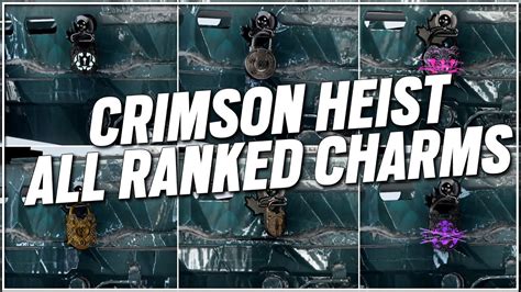 Crimson Heist Ranked Charms Showcase In Game Rainbow Six Siege