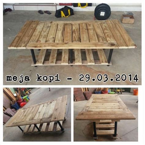 Agar tampak unik, kamu bisa, lho, memanfaatkan palet kayu sebagai rak di meja. Mustaqqim Sharif: Kerja Kayu - Project Pallet - Meja Kopi ...