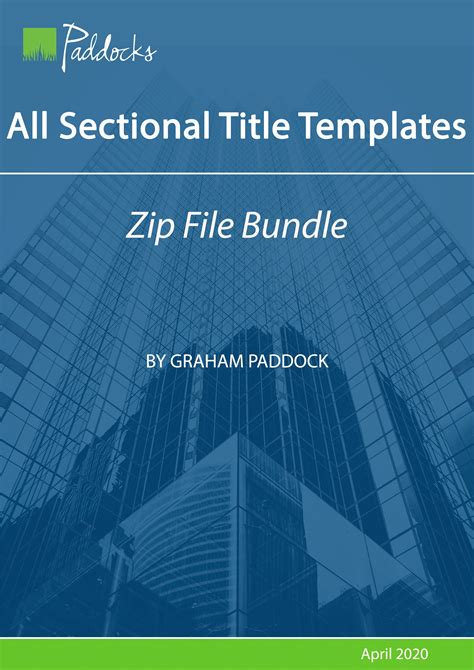 All Sectional Title Templates Paddocks