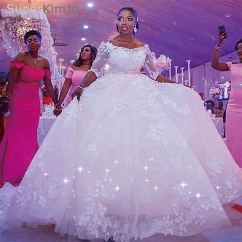 Depending on your body type, venue of your. 2019 New Arrival Ball Gown Wedding Dresses African Lace ...