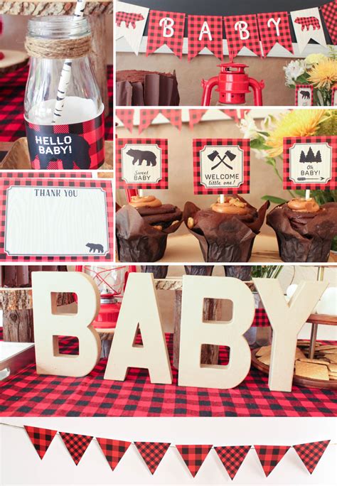 You may be inviting a special group of family and friends to make it memorable for the mother. Lumberjack Baby Shower Games buffalo plaid BC17 Printable