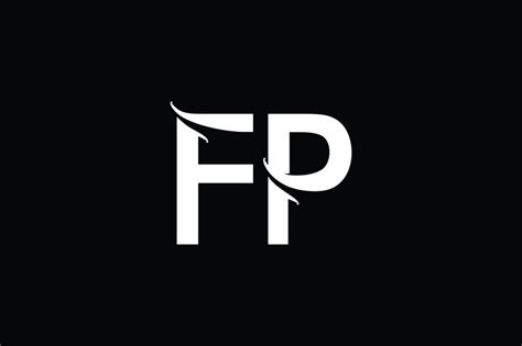 Fp Monogram Logo Design By Vectorseller Thehungryjpeg