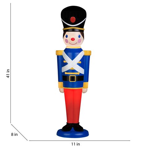 Life Size Toy Soldier Statue With Baton In Right Hand