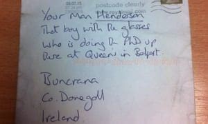 Feb 12, 2020 · to address a letter to england, write the recipient's name and address on the bottom left of the envelope. Postman turns detective to deliver letter with cryptic address in Ireland | World news | The ...