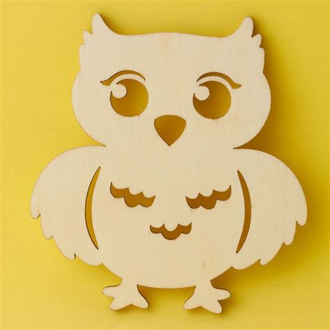 Unfinished Wood Owl Cutout All Wood Cutouts Wood Crafts Craft