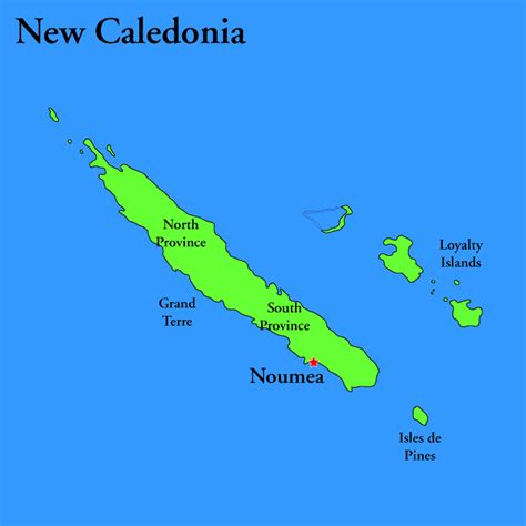 Prévision sur une zone : Nouvelle Caledonie Carte et Image Satellite