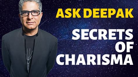 The only thing that will ever be pure and pristine is your own awareness, once you sort it out. What Are the Secrets of Charisma Ask Deepak Chopra! - YouTube