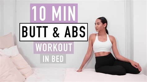 Butt And Abs Workout In Bed Booty Thighs Abs At Home Youtube