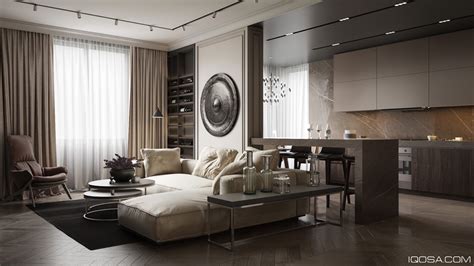 Luxurious Studio Apartment Matched With Modern And