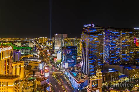 Aerial Night View Las Vegas Photograph By Andre Babiak