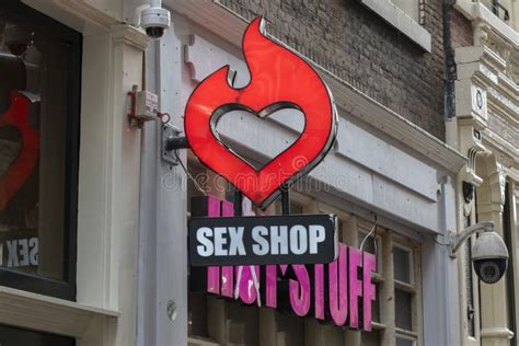 Billboard Sex Shop At Amsterdam The Netherlands 2020 2 Editorial Image