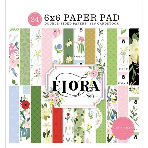 Flora No Double Sided Paper Pad X
