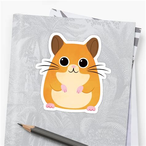 Hamster Sticker By Calliebooth Redbubble