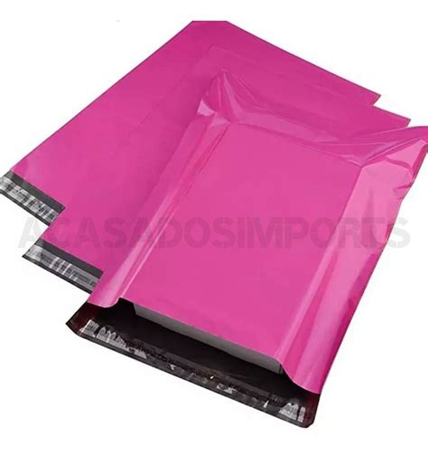 Envelope Segurança Lacre Correios 26x36 Rosa Pink 250 Uni Frete Grátis