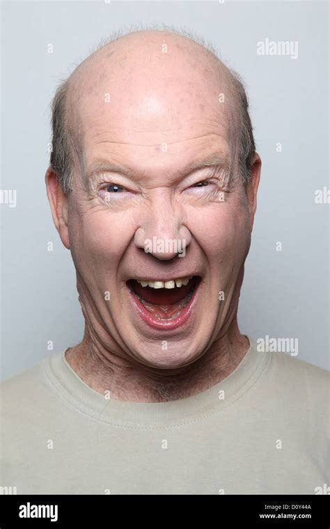 Bald Man Making Funny Face Hi Res Stock Photography And Images Alamy