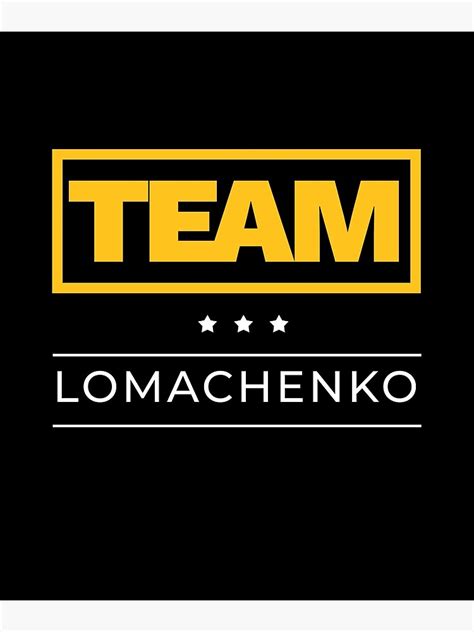 Team Lomachenko Poster By Maxarus Redbubble
