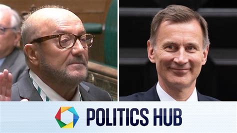 Politics Latest Silence In Commons As Galloway Sworn In As Hunt Set To Spend Imaginary Money