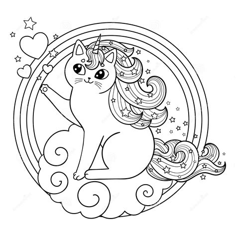 Cat Unicorn Printable Printable Templates