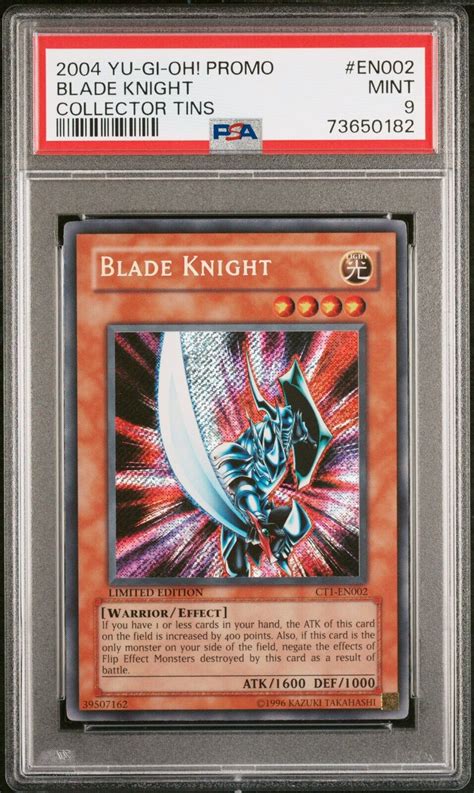 2004 Yu Gi Oh Blade Knight Ct1 En002 Secret Rare Psa 9 Mint Ebay