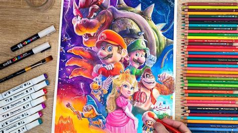 Drawing The Super Mario Bros Movie Youtube