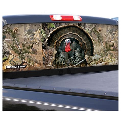 Camowraps Turkey Graphic Rear Window Film For Compact Truck Realtree