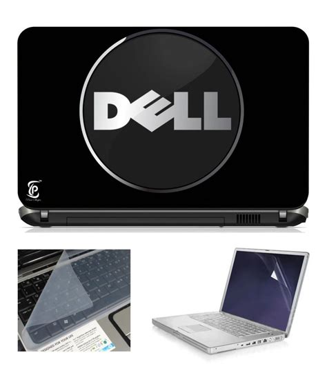 Print Shapes Black Dell 3 In 1 Laptop Skin With Screen And Keyboard