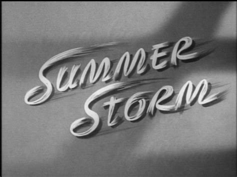 Summer Storm Storm Classic Films