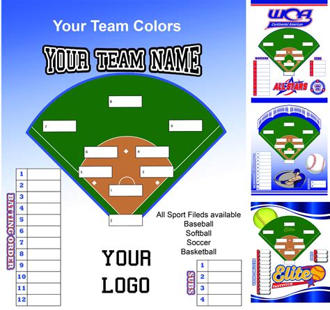 Coachs Lineup Board Softball Baseball Etsy Personalized Softball