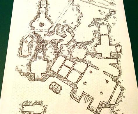 My First Attempt At A Dyson Style Hand Drawn Dungeon Map Rdnd