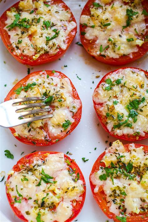 This baked parmesan tomatoes recipe is a low calorie way to add some color to your meal. Baked Parmesan Tomatoes Recipe — Eatwell101