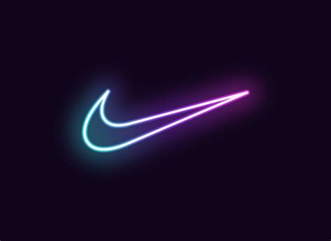 Neon Nike Logo In Nike Neon Cool Nike Wallpapers Nike Logo