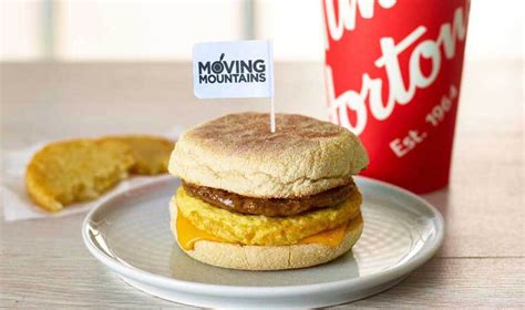 Tim Hortons Uk Launches Meatless Sausage Breakfast Sandwich Vegnews