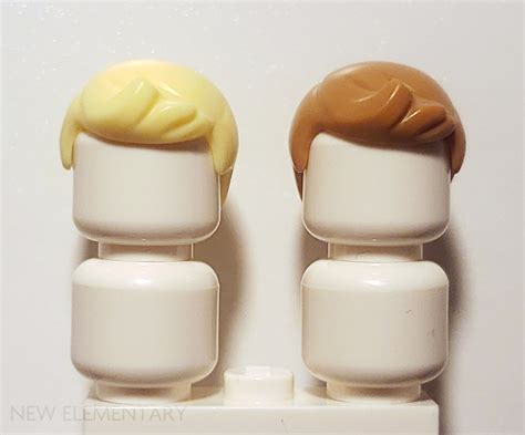 Meilleure Qualité Lego Minifigure Parts Head Yellow Male White Bangs