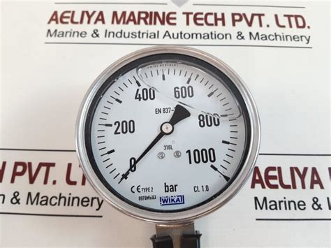 Wika En 837 1 Pressure Gauge 0 To 1000 Bar Aeliya Marine
