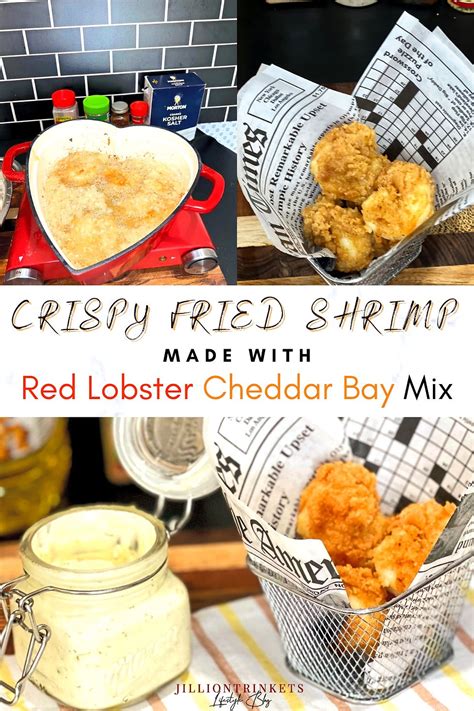 Crispy Fried Shrimp Made With Red Lobster Cheddar Bay Mix