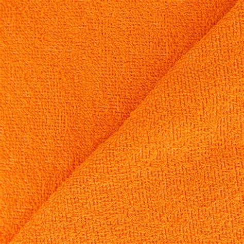 Tessuto Spugna - Arancione x10cm - Perles & Co