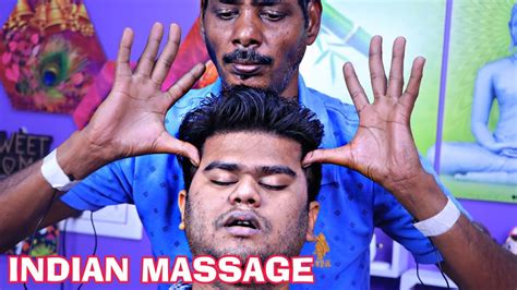 Indian Traditional Asmr Head Massage For Headache Relief Head Massage Asmr Sound Neck Crack