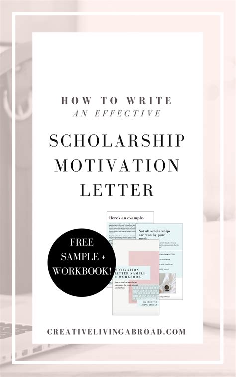 How To Write An Effective Scholarship Motivation Letter — Creative