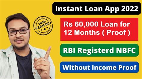 Instant Personal Loan App 2022 Rs 60 000 Loan For 12 Months With