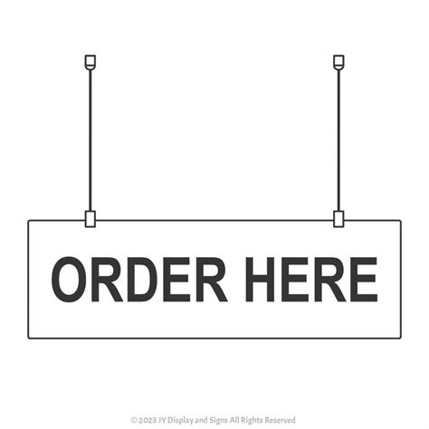Hanging Signs Kit Suspended Ceiling Signage Kit Hcs6020t