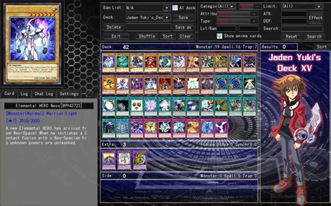 Jaden's usual outfit consists of the standard slifer red uniform, unbuttoned, and a black shirt underneath. 2. YUGIOH GX ANIME CHARACTER DECKS by Septimoangel12 on ...