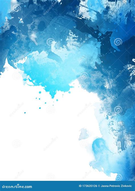 Blue Watercolor Vertical Backgrounds For Poster Banner Or Flyer