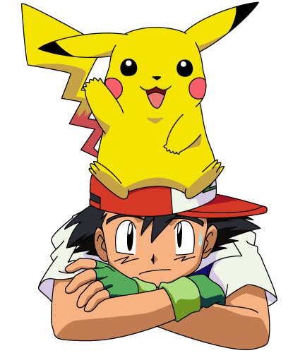 Imagem Ash With Pikachu On Headpng Poképédia Fandom Powered By Wikia