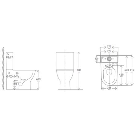 We've carefully chosen our products to. Design Tina Pack wc cuvette au sol avec abattant softclose - Blanc | Banio