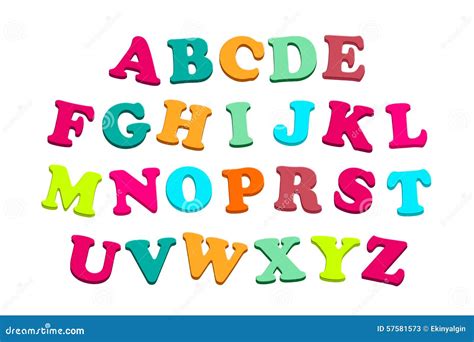 Alphabet With Colorful Letters Stock Illustration Image 57581573