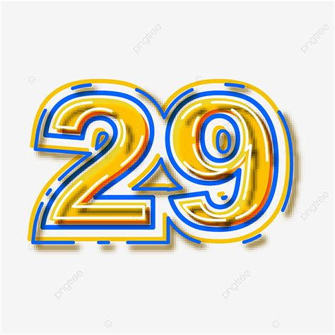 Number 29 Clipart