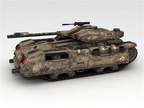 Sci Fi Tank 3d Model 3ds Max Files Free Download Modeling 46989 On Cadnav