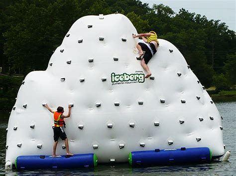 Stairs might be perfectly practical but moving from room to room via a skateboard, slide or climbing wall is far more exciting so here's a. Giant Iceberg Inflatable Climbing Wall